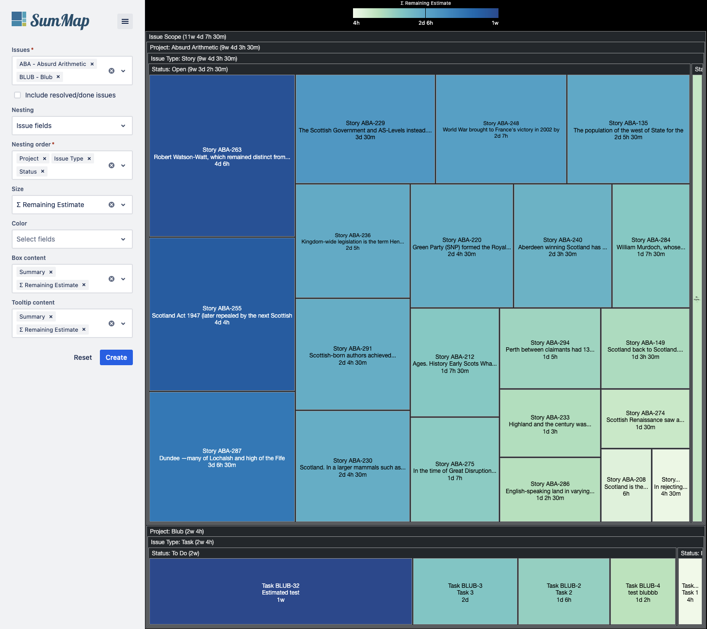 A numeric Jira field is encoded as box size